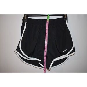 Nike Dri-fit Black with White Stripe Women's Running Shorts Medium